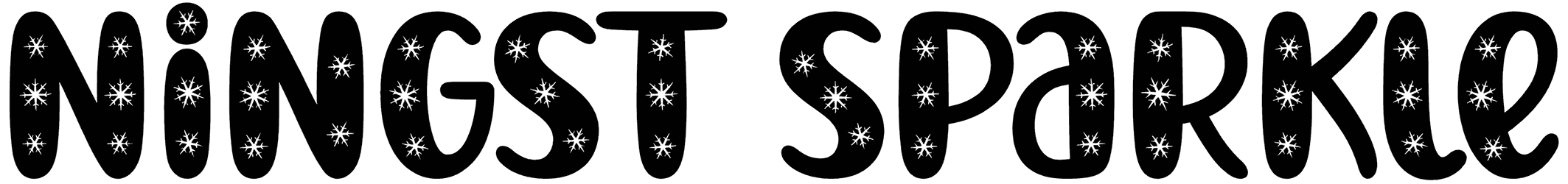 Ningst Sparkle Font
