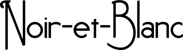 Noir-et-Blanc Font