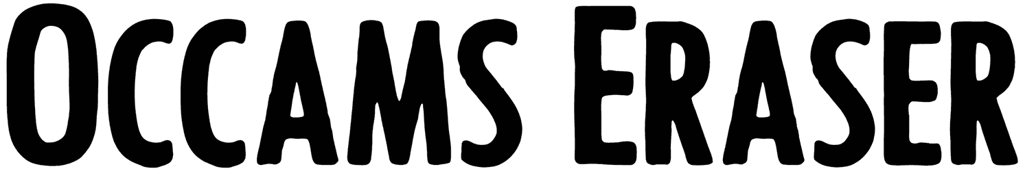 Occams Eraser Font