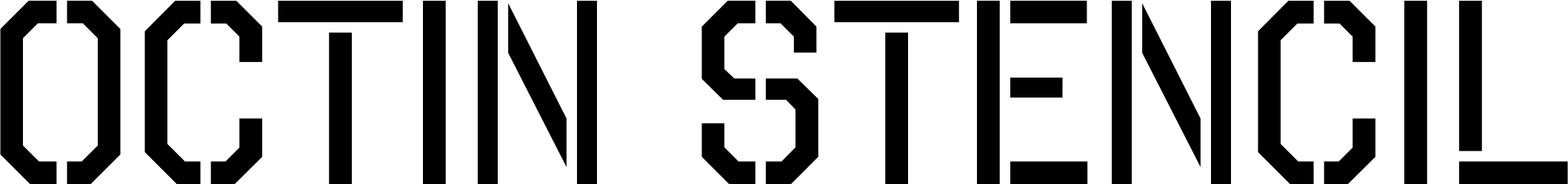 Octin Stencil Font