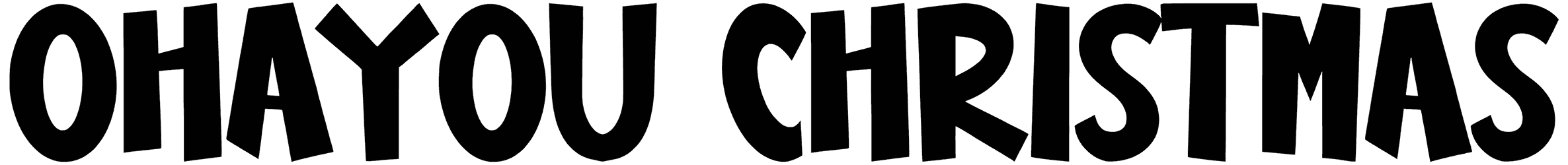 Ohayou Christmas Font