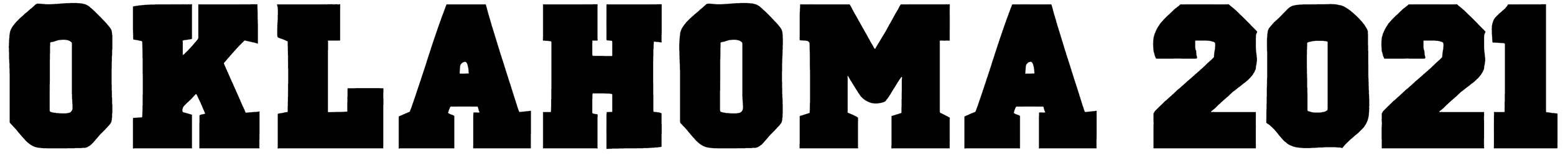 Oklahoma 2021 Font