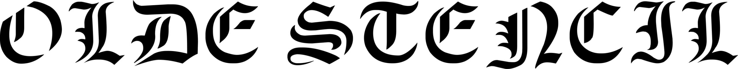 Olde Stencil Font