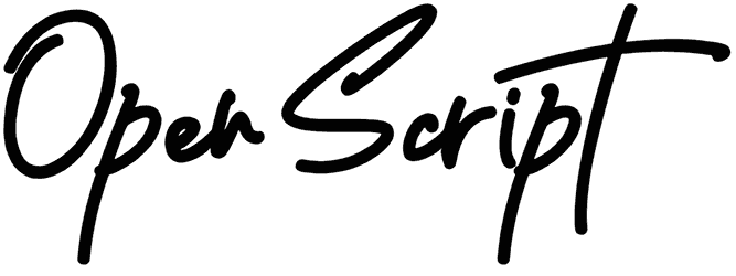 Open Script Font