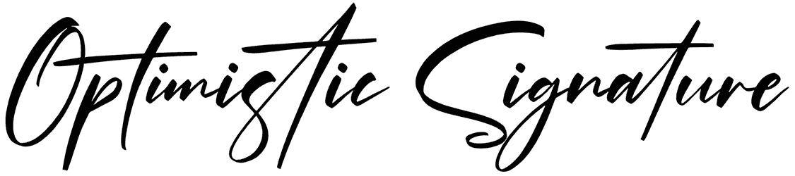 Optimistic Signature Font