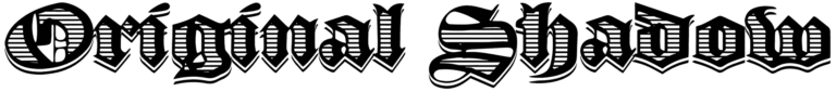 Original Shadow Font