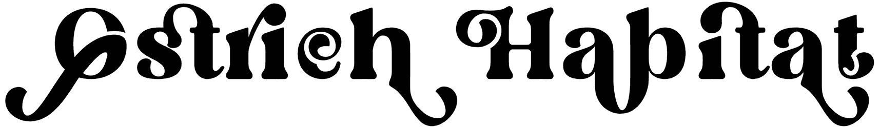 Ostrich Habitat Font