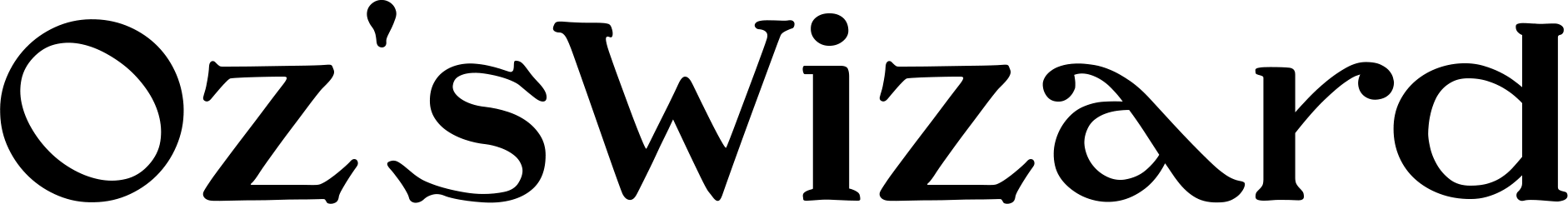 Oz s Wizard Font