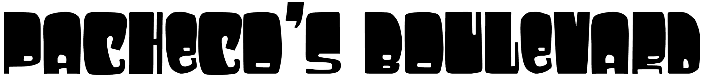 Pachecos Boulevard Font