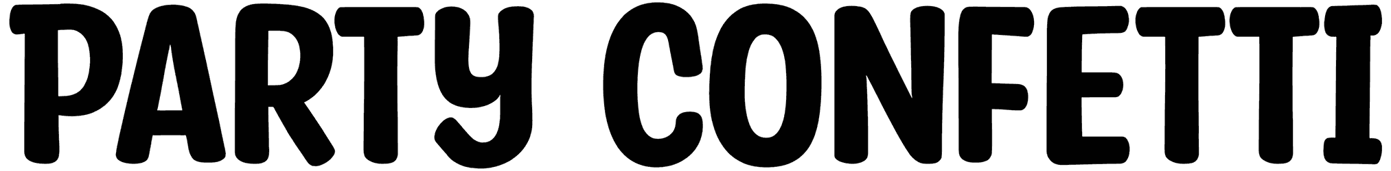 Party Confetti Font