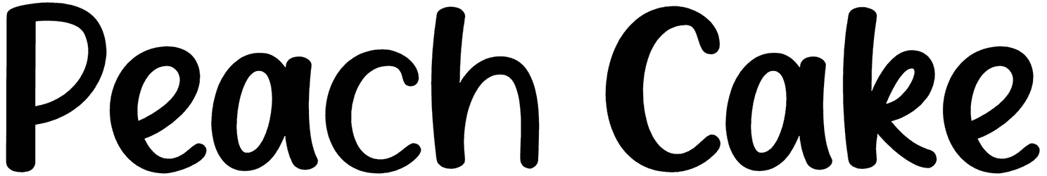 Peach Cake Font
