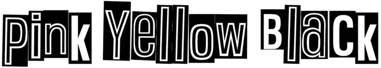 Pink Yellow Black Font