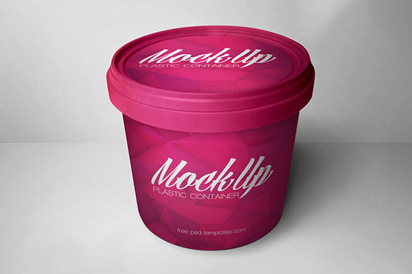 Plastic Container Packaging Mockup