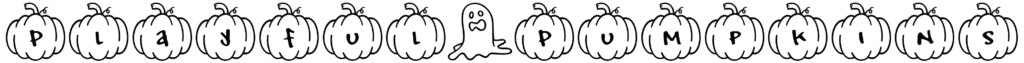 Playful Pumpkins Font