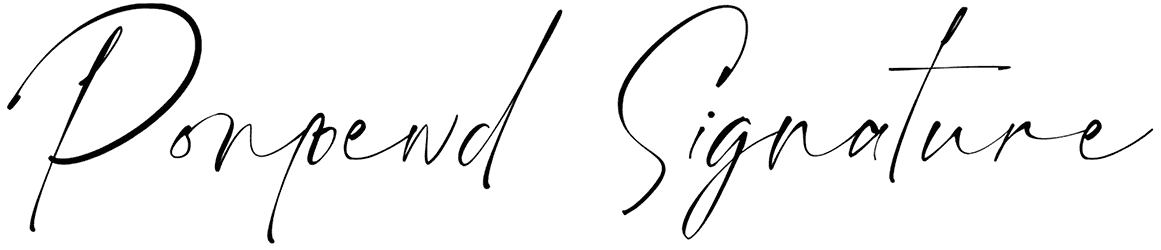 Ponpewd Signature Font