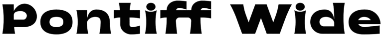 Pontiff Wide Font