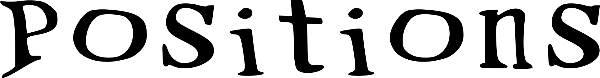 Positions Font