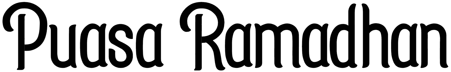 Puasa Ramadhan Font
