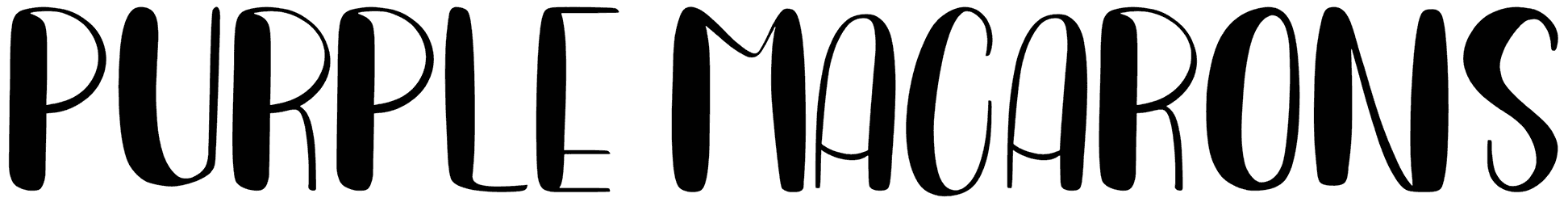Purple Macarons Font