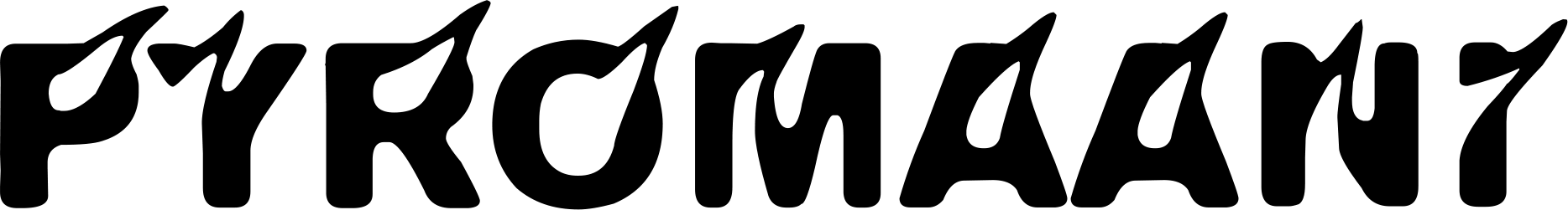 Pyromaani Font
