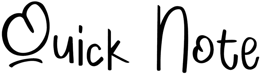Quick Note Font