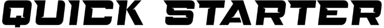 Quick Starter Font