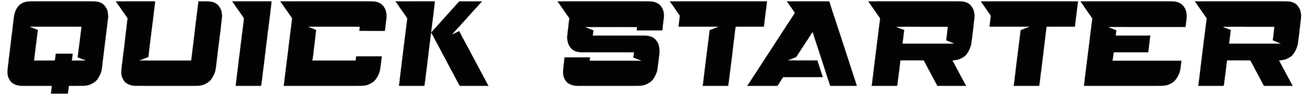 Quick Starter Font