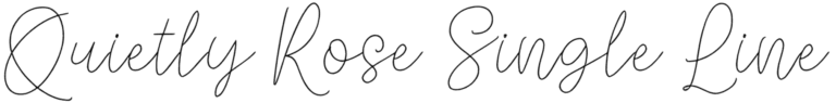 Quietly Rose Single Line Font