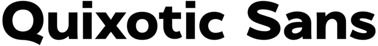 Quixotic Sans Font