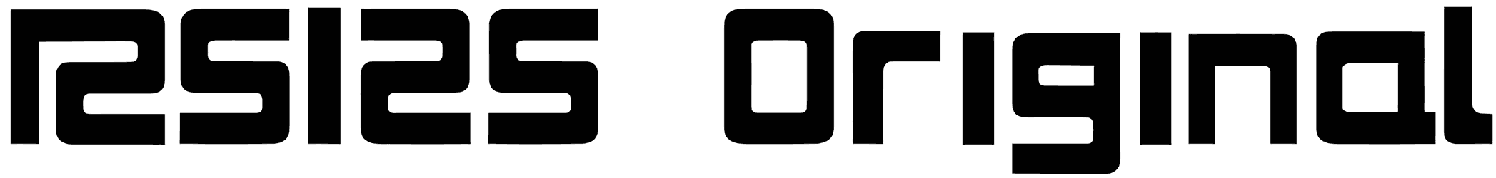 RS125 Original Font