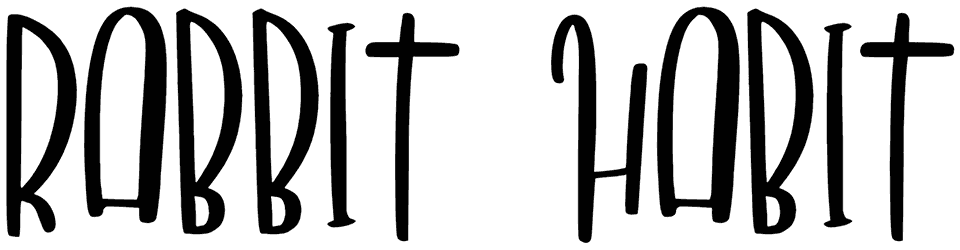 Rabbit Habit Font