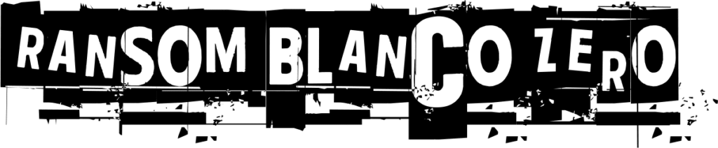 Ransom Blanco Zero Font