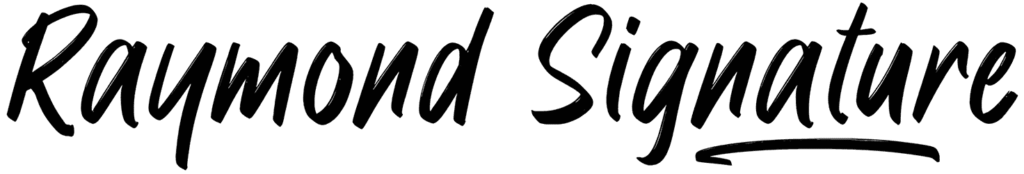 Raymond Signature Font