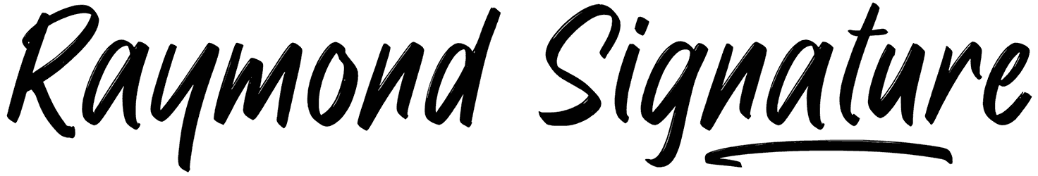 Raymond Signature Font