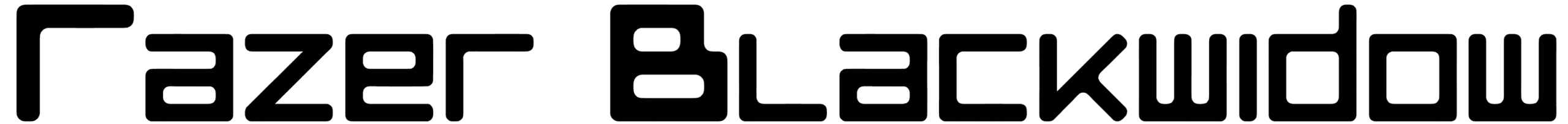 Razer Blackwidow Font