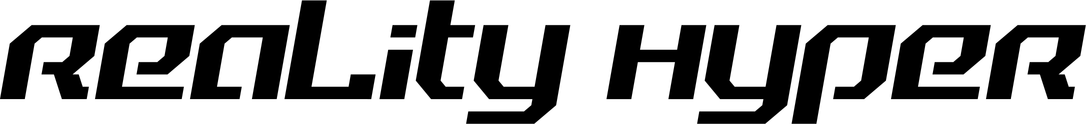 Reality Hyper Font