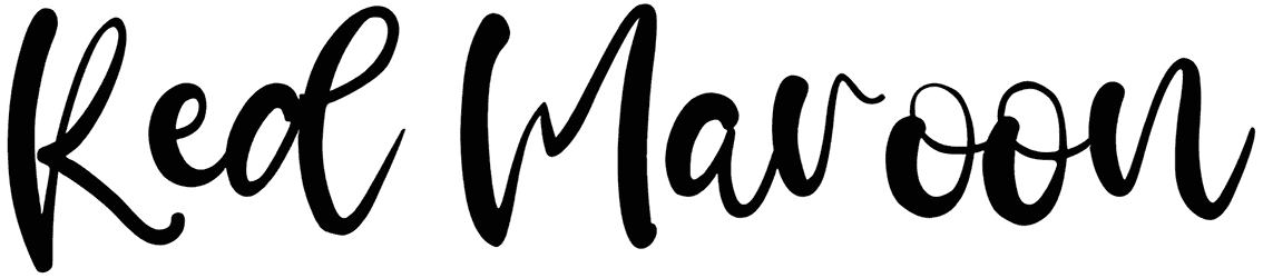 Red Maroon Font