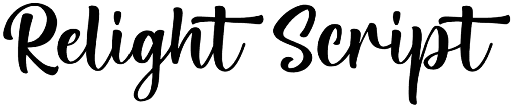 Relight Script Font