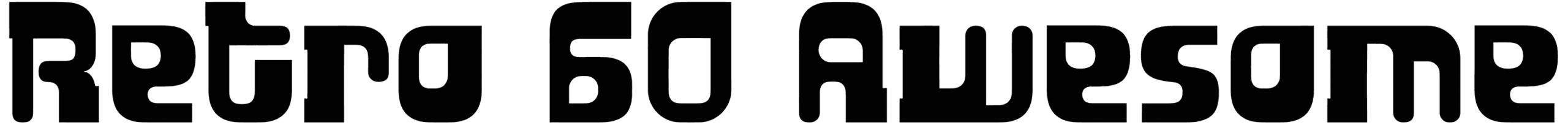 Retro 60 Awesome Font
