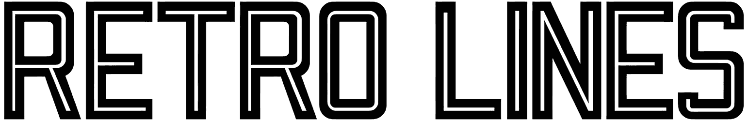 Retro Lines Font