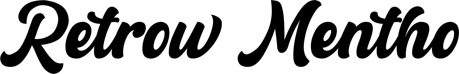 Retrow Mentho Font