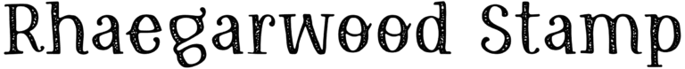Rhaegarwood Stamp Font