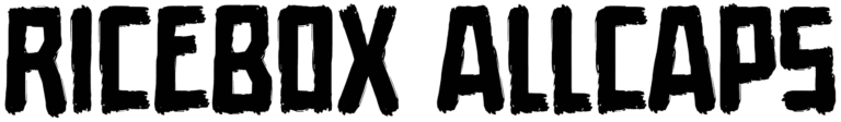 Ricebox Allcaps Font
