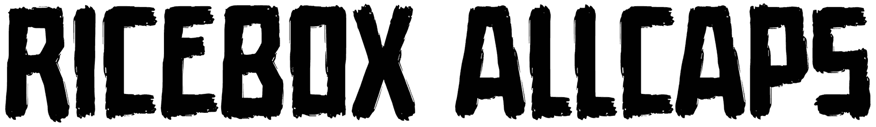 Ricebox Allcaps Font