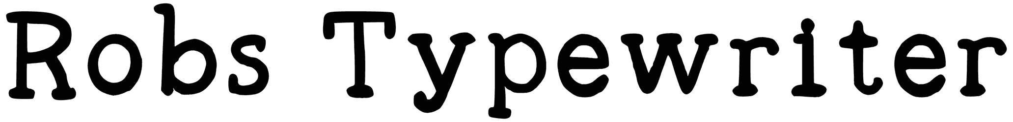 Robs Typewriter Font