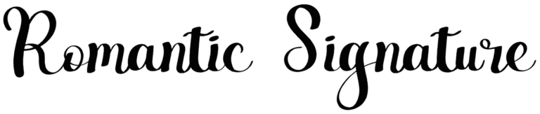 Romantic Signature Font