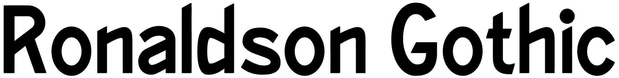 Ronaldson Gothic Font