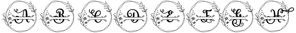 Rose Monogram Font