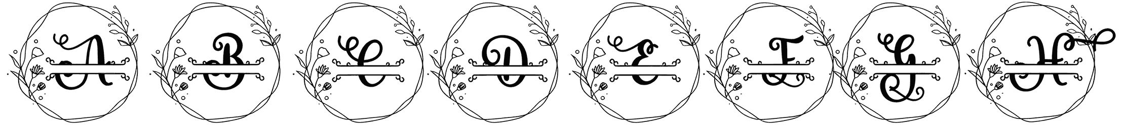 Rose Monogram Font