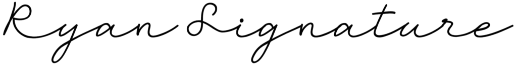 Ryan Signature Font